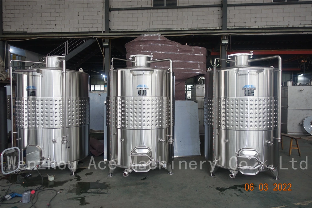 500L 1000L 5000L 10000L Variable Volume Stainless Steel Grape Winery Equipment Wine Fermentation Tank