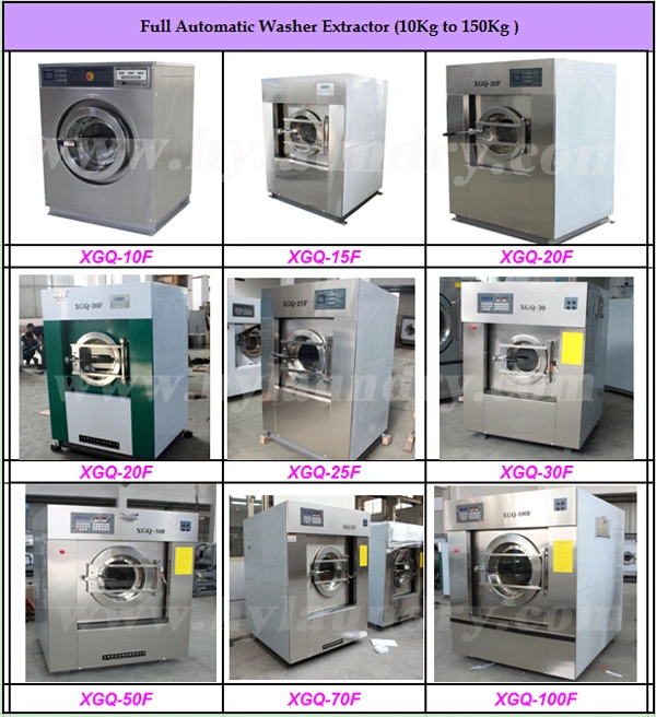 Industrial Washing Machine Washer Extractor Tumble Dryer Flatwork Ironer Folding Machine Dry Cleaning Machine in Hotel Hospital Laundry Utility Press Equipment